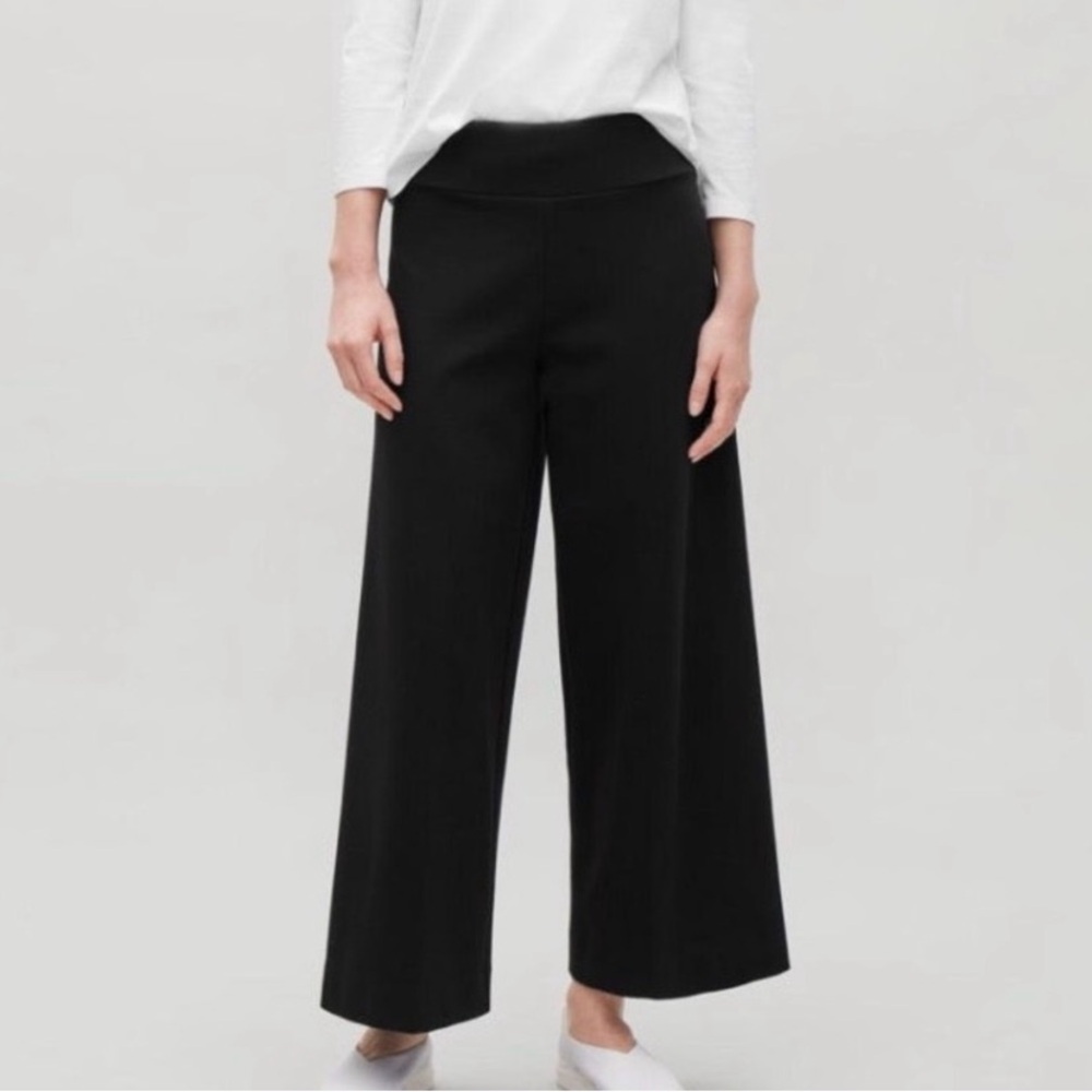 COS Black Wide-Leg Pants